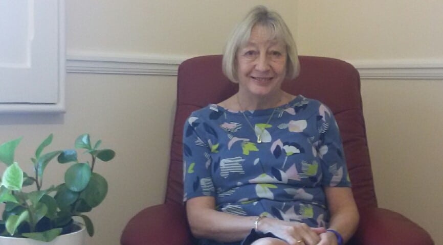 Sally Hunt, in my bereavement counselling room. You will find me emapthetic and understanding.